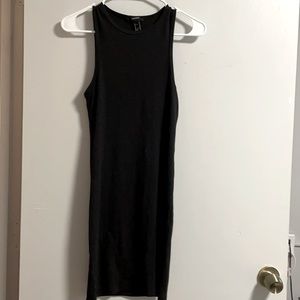 Black skin hugging dress